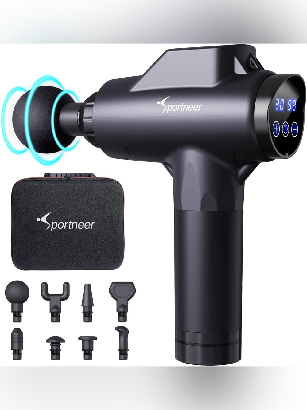 Sportneer J-21 Handheld Fascia Massage Gun Set